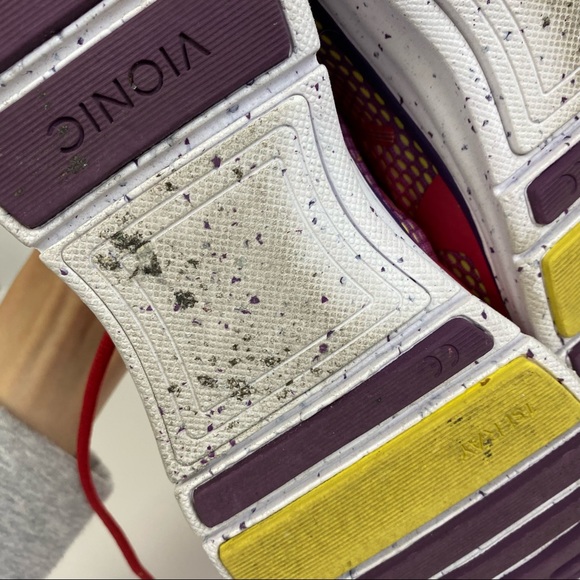 VIONIC 335 Elation 1.0 Walker Sneaker Shoes Size 8 Red Pink Purple Yellow White - Picture 11 of 13